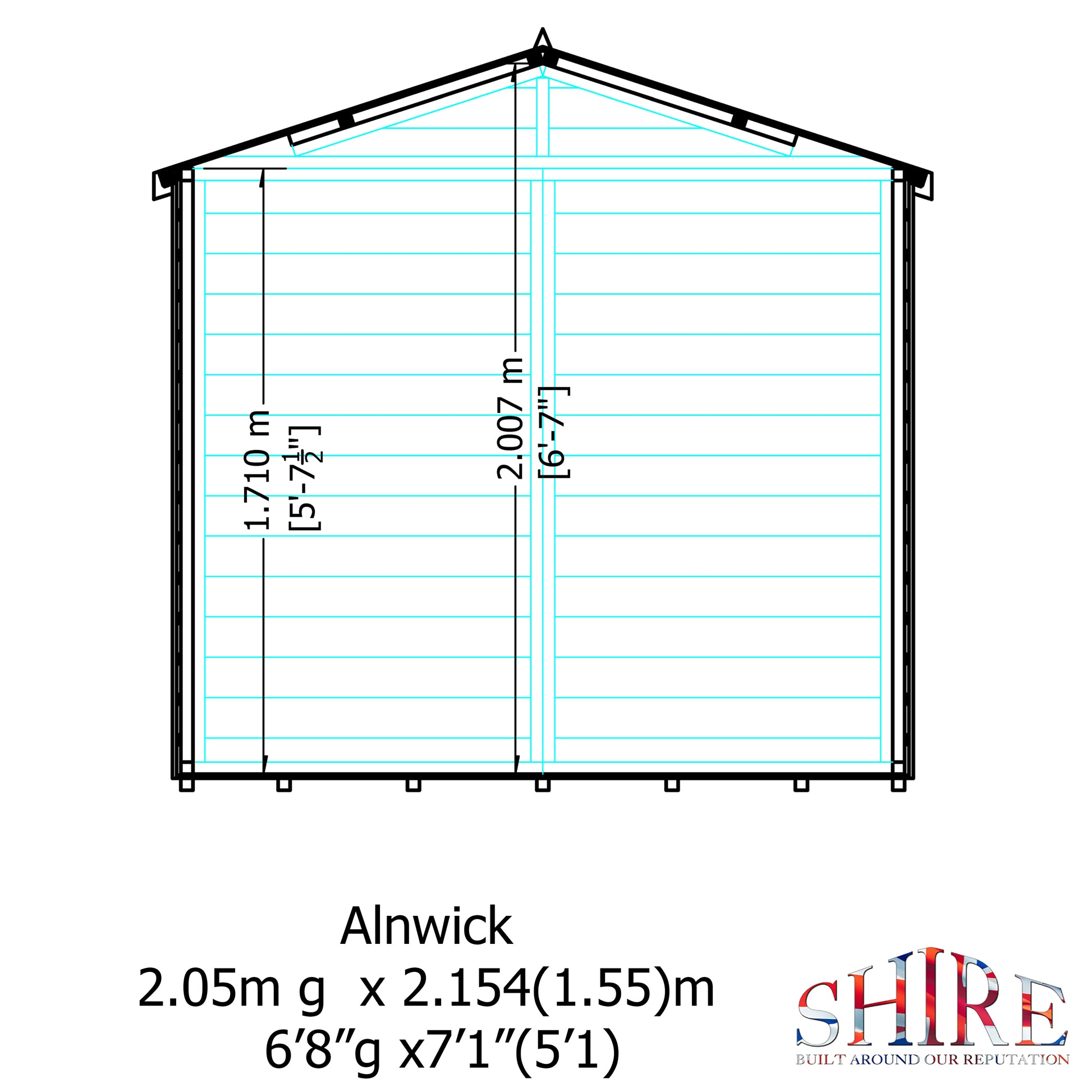 Shire Alnwick 7' x 7' Summer House