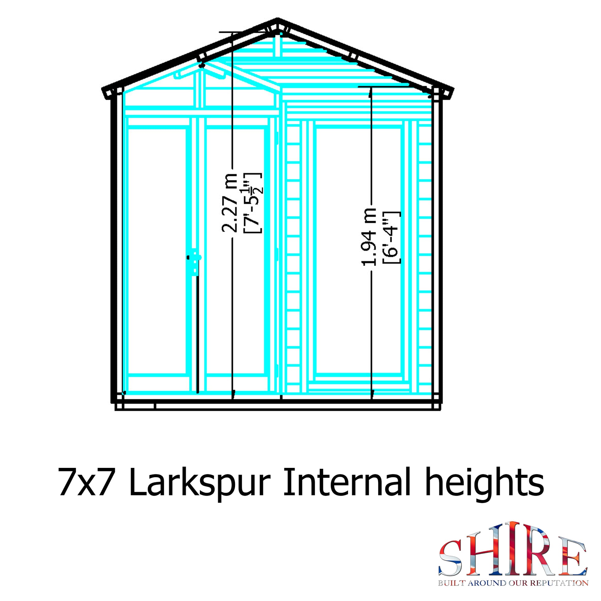 Shire Larkspur 7' x 7' Summer House