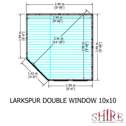 Shire Larkspur 10' x 10' Summer House