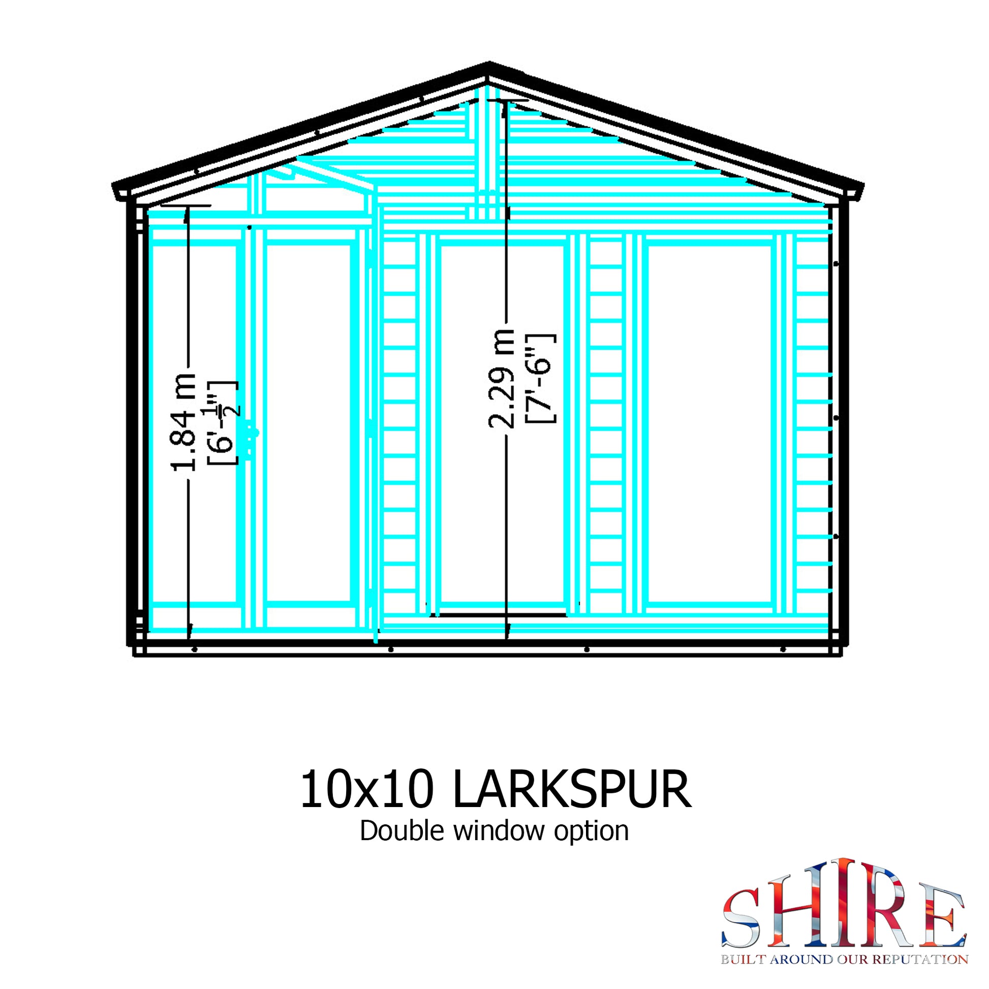 Shire Larkspur 10' x 10' Summer House