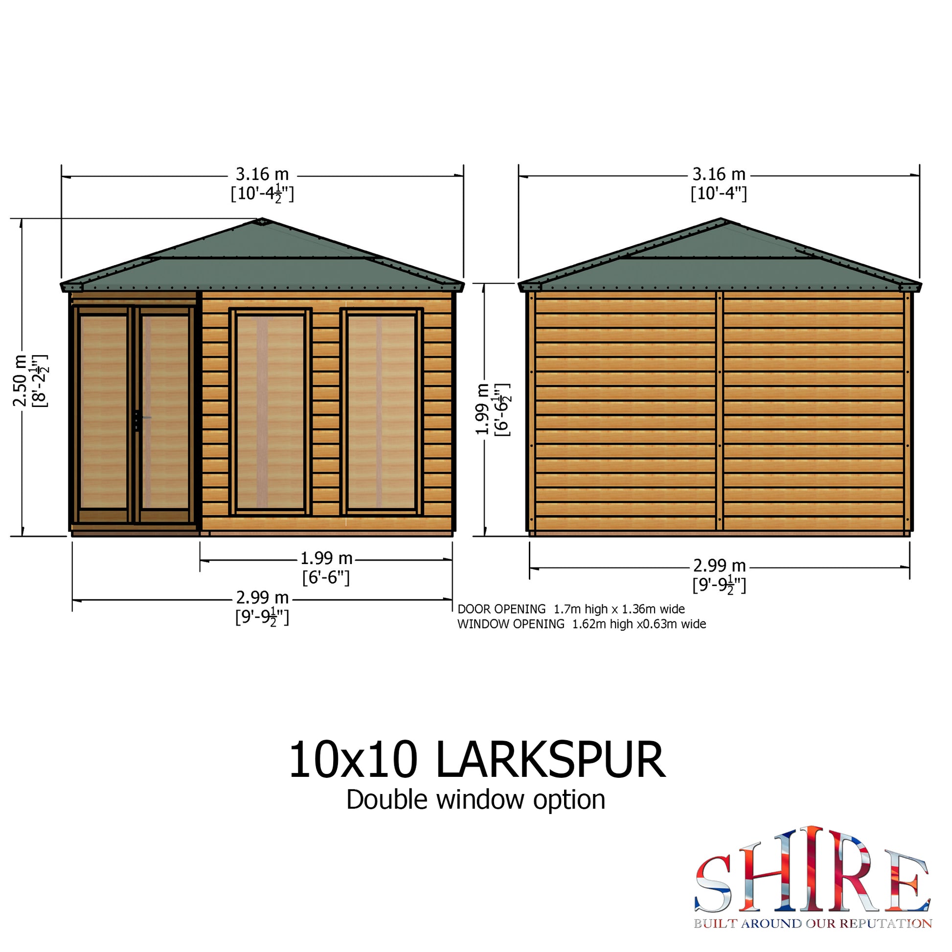 Shire Larkspur 10' x 10' Summer House