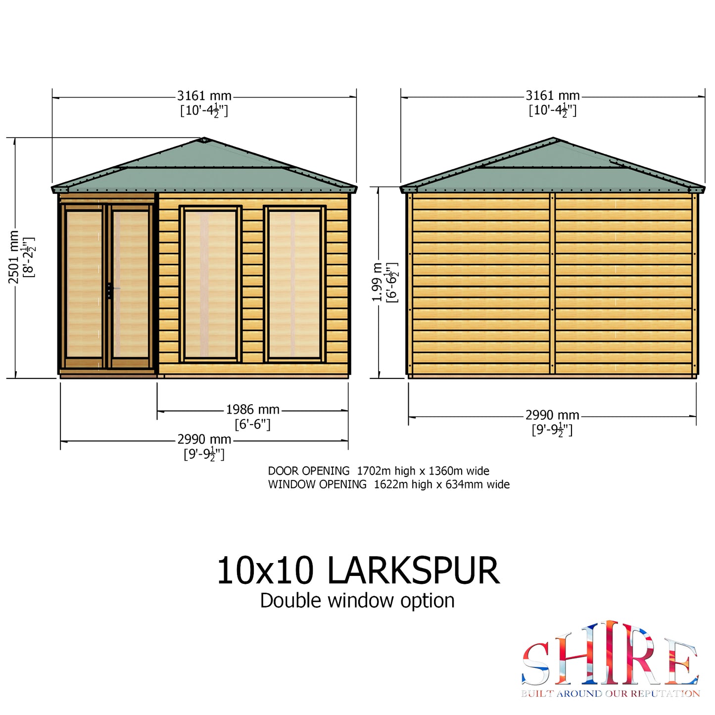 Shire Larkspur 10' x 10' Summer House