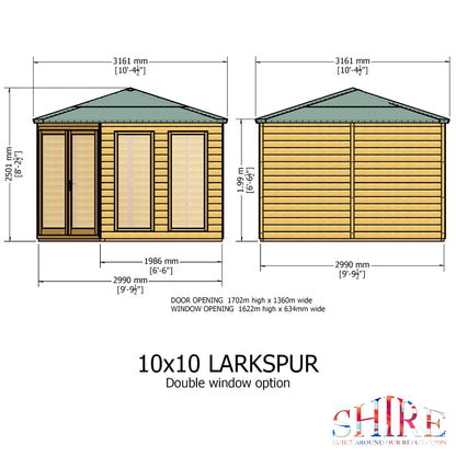 Shire Larkspur 10' x 10' Summer House