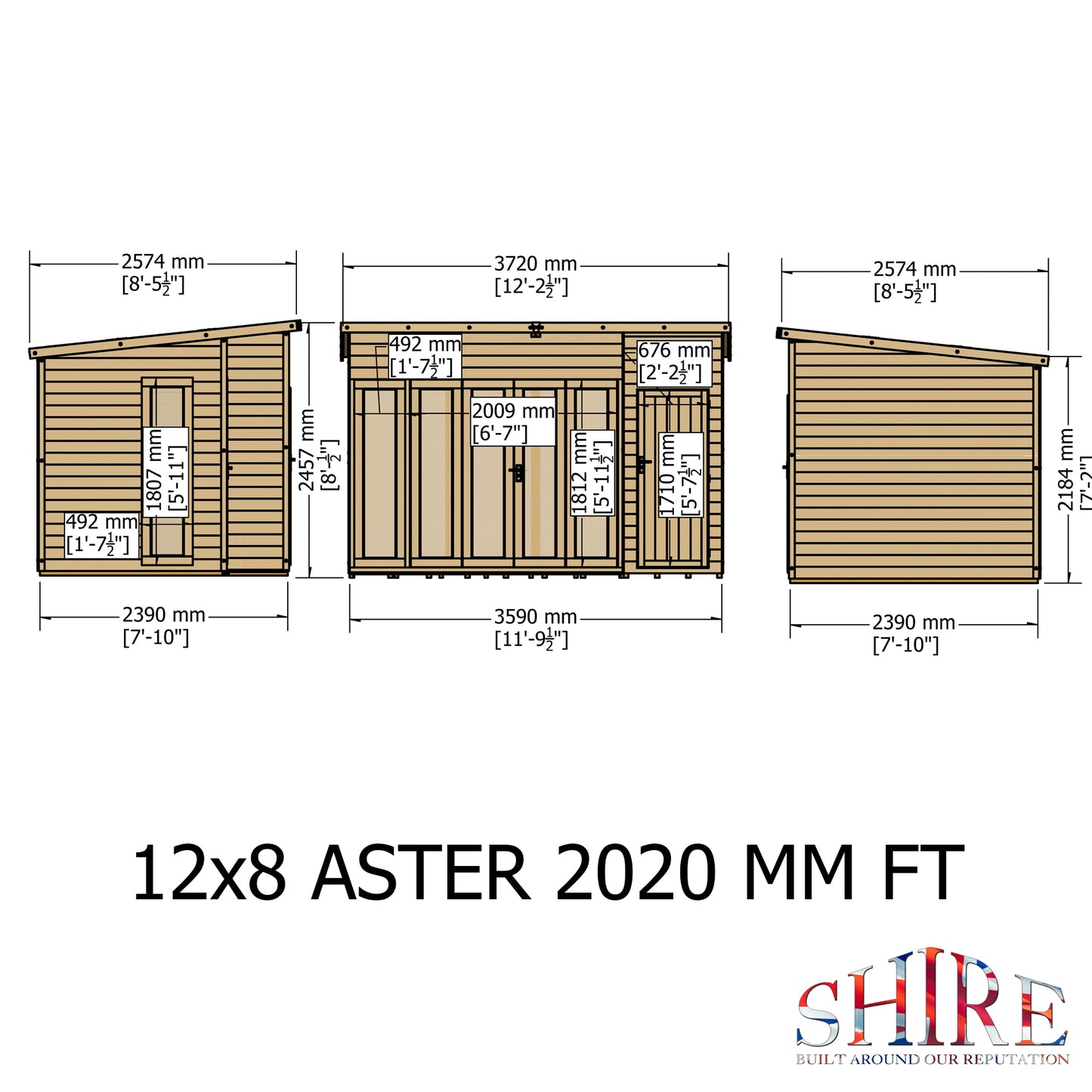 Shire Aster 12' x 8' Summer House