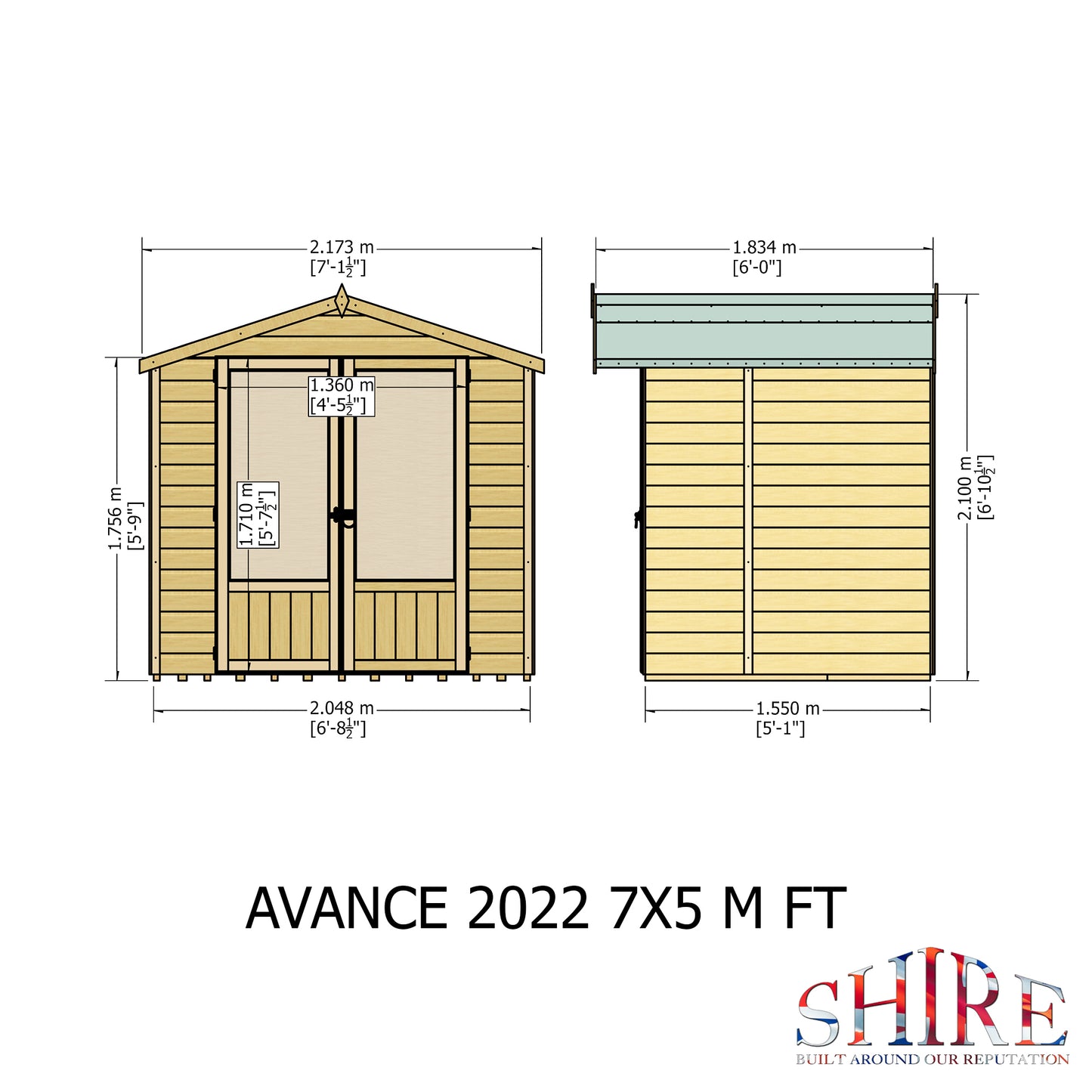 Shire Avance 7' x 5' Summer House