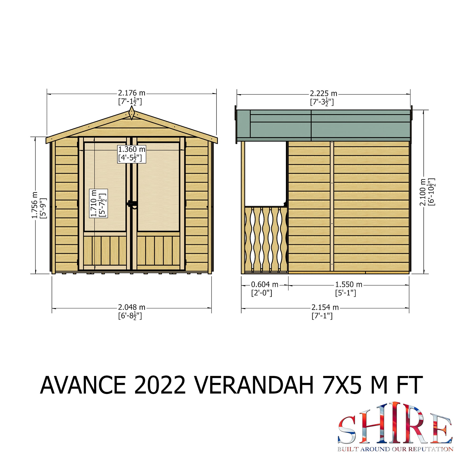 Shire Avance 7' x 5' Summer House