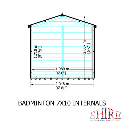 Shire Badminton 7' x 10' Summer House