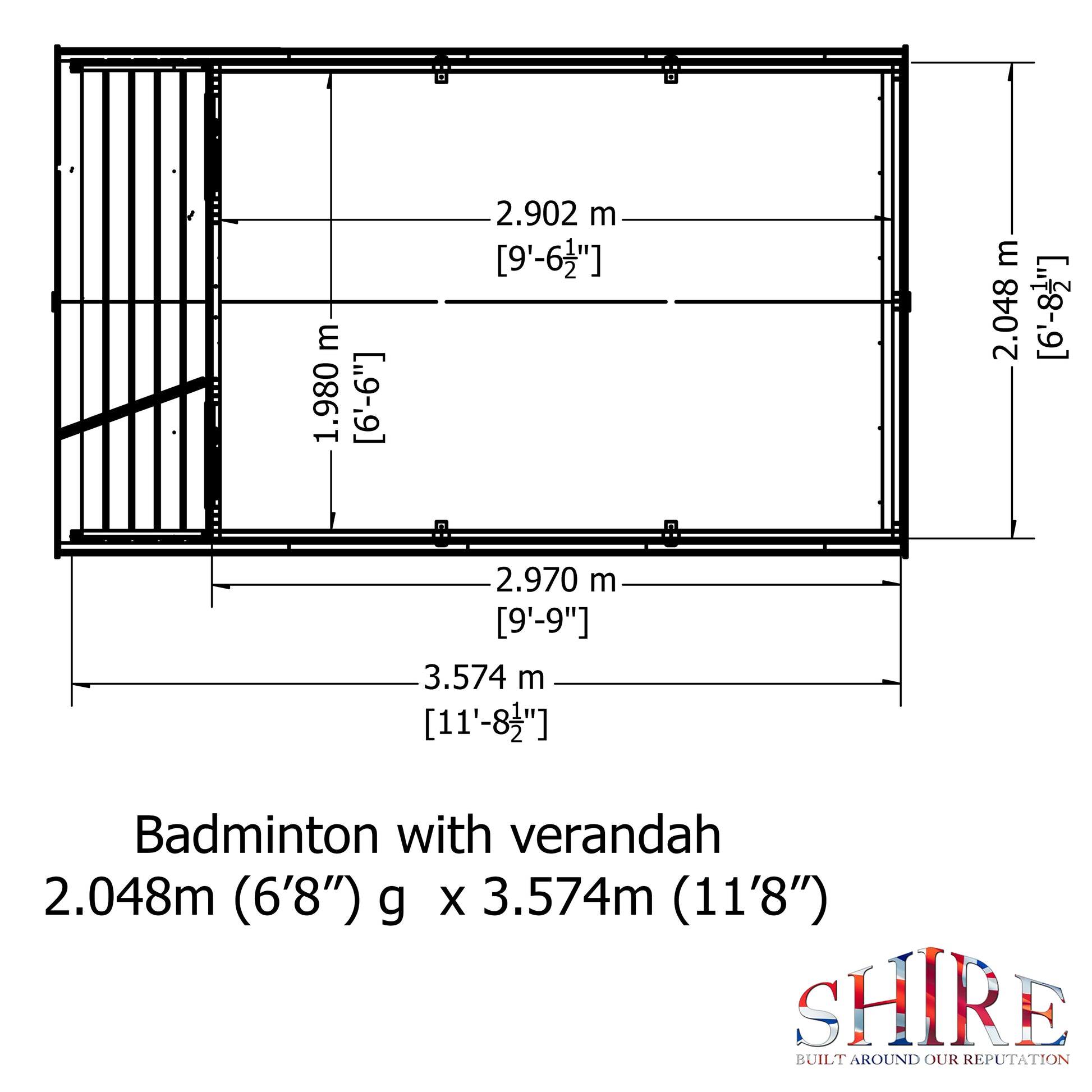 Shire Badminton 7' x 10' Summer House