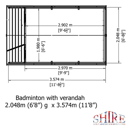 Shire Badminton 7' x 10' Summer House