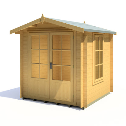 Shire Barnsdale Single Doorale 7' x 7' ft 19mm Log Cabin