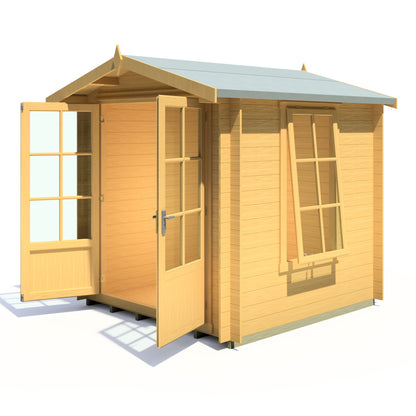 Shire Barnsdale Single Doorale 7' x 7' ft 19mm Log Cabin