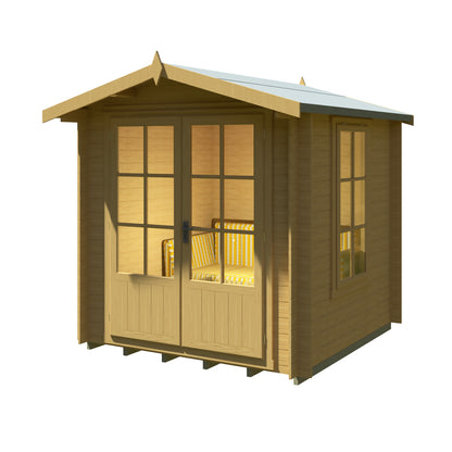 Shire Barnsdale Single Doorale 7' x 7' ft 19mm Log Cabin