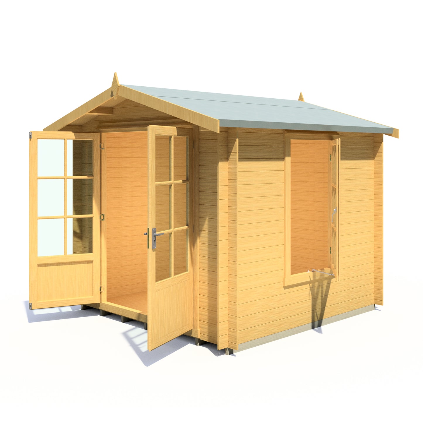 Shire Barnsdale Single Doorale 8' x 8' ft 19mm Log Cabin