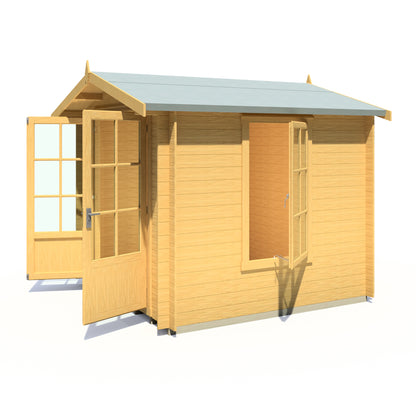 Shire Barnsdale Single Doorale 8' x 8' ft 19mm Log Cabin