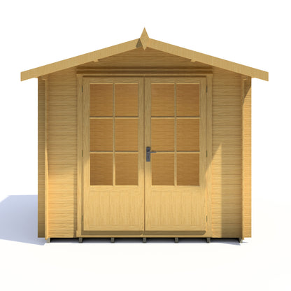 Shire Barnsdale Single Doorale 8' x 8' ft 19mm Log Cabin