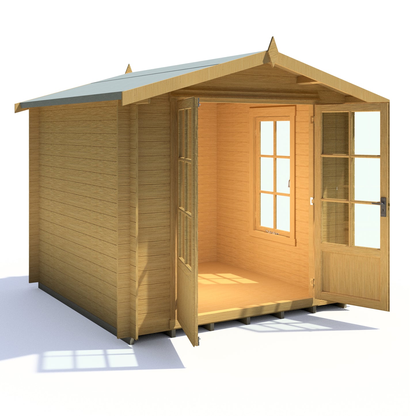 Shire Barnsdale Single Doorale 8' x 8' ft 19mm Log Cabin