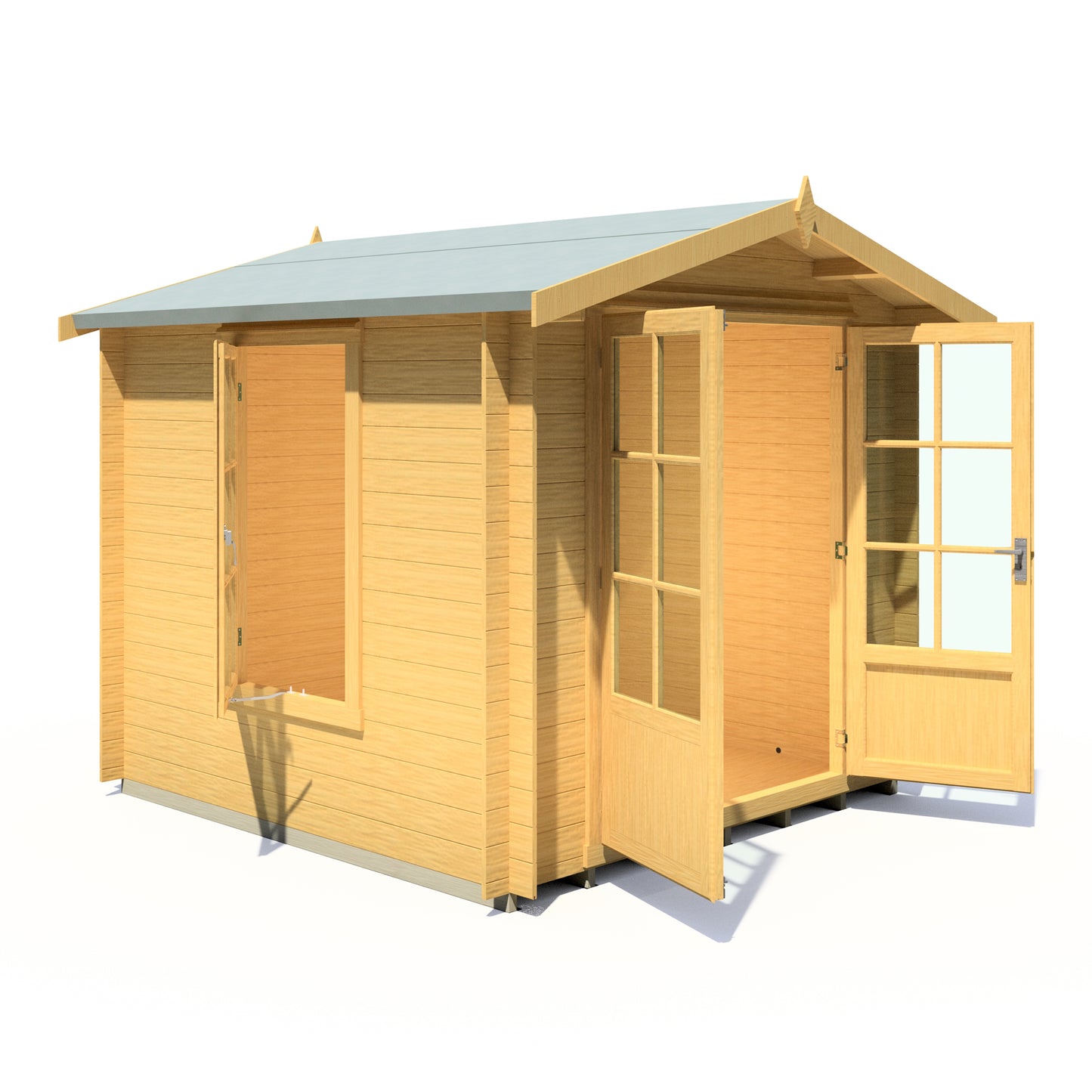 Shire Barnsdale Single Doorale 8' x 8' ft 19mm Log Cabin