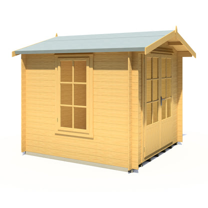 Shire Barnsdale Single Doorale 8' x 8' ft 19mm Log Cabin