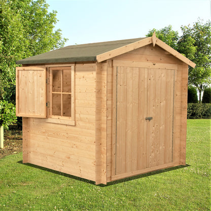 Shire Bradley 7' x 7' ft 19mm Log Cabin