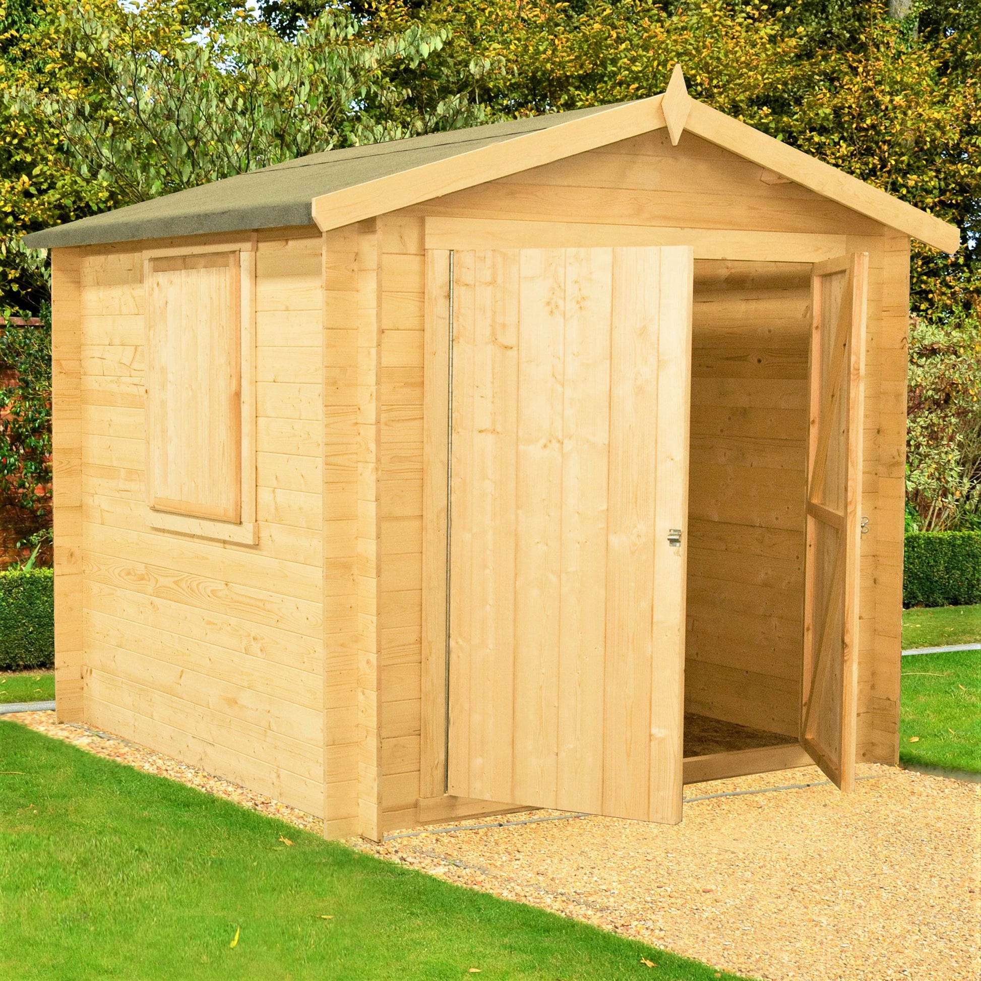 Shire Bradley 8' x 8' ft 19mm Log Cabin