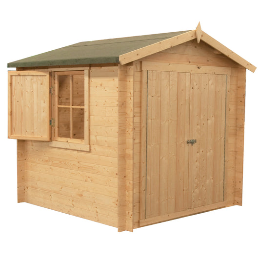 Shire Bradley 7' x 7' ft 19mm Log Cabin