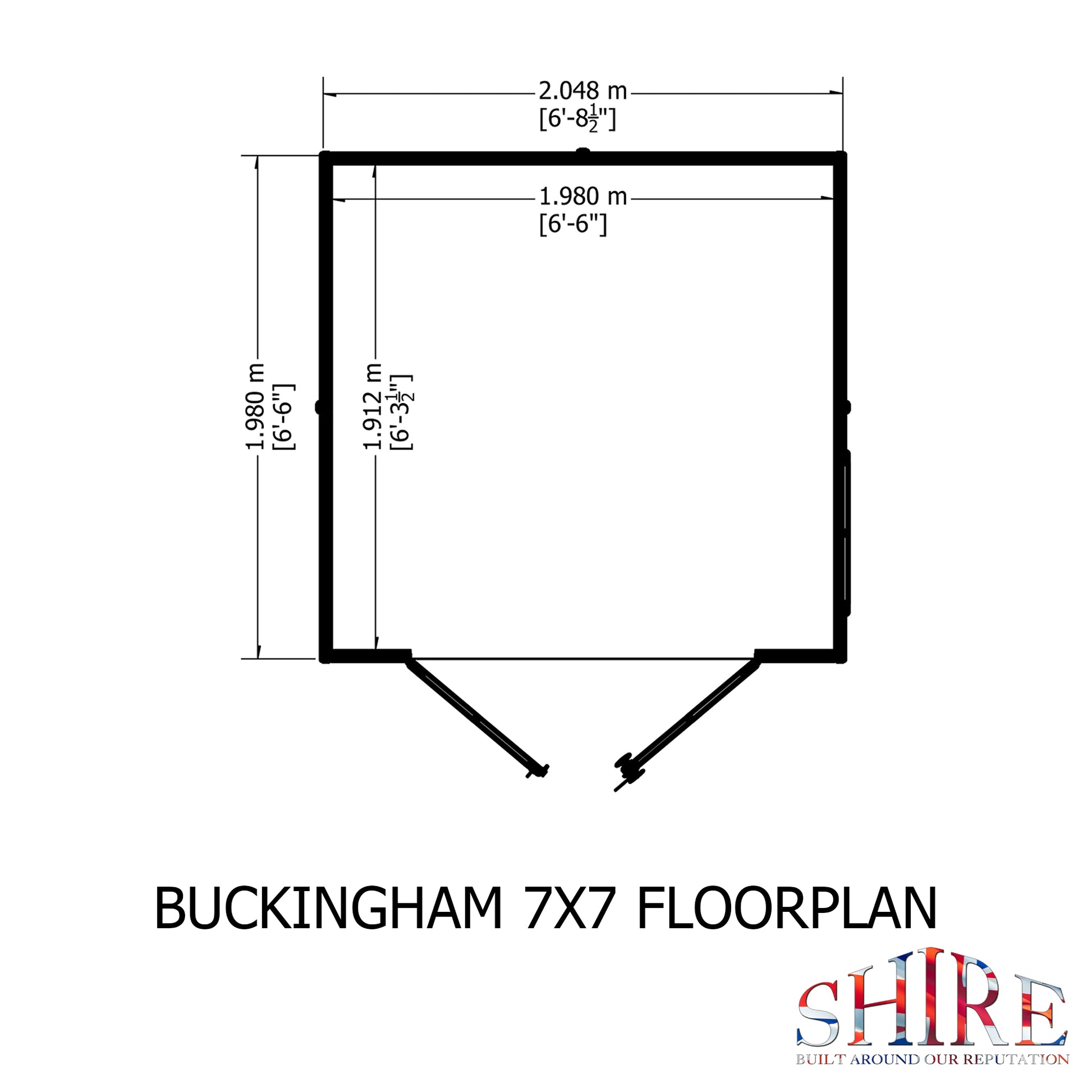 Shire Buckingham 7' x 7' Summer House