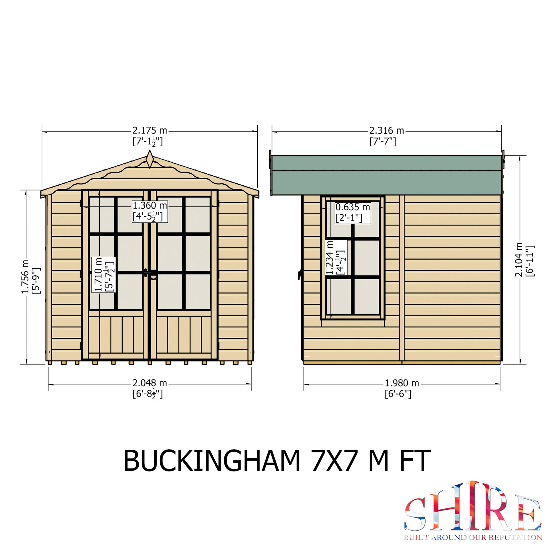 Shire Buckingham 7' x 7' Summer House