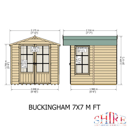 Shire Buckingham 7' x 7' Summer House