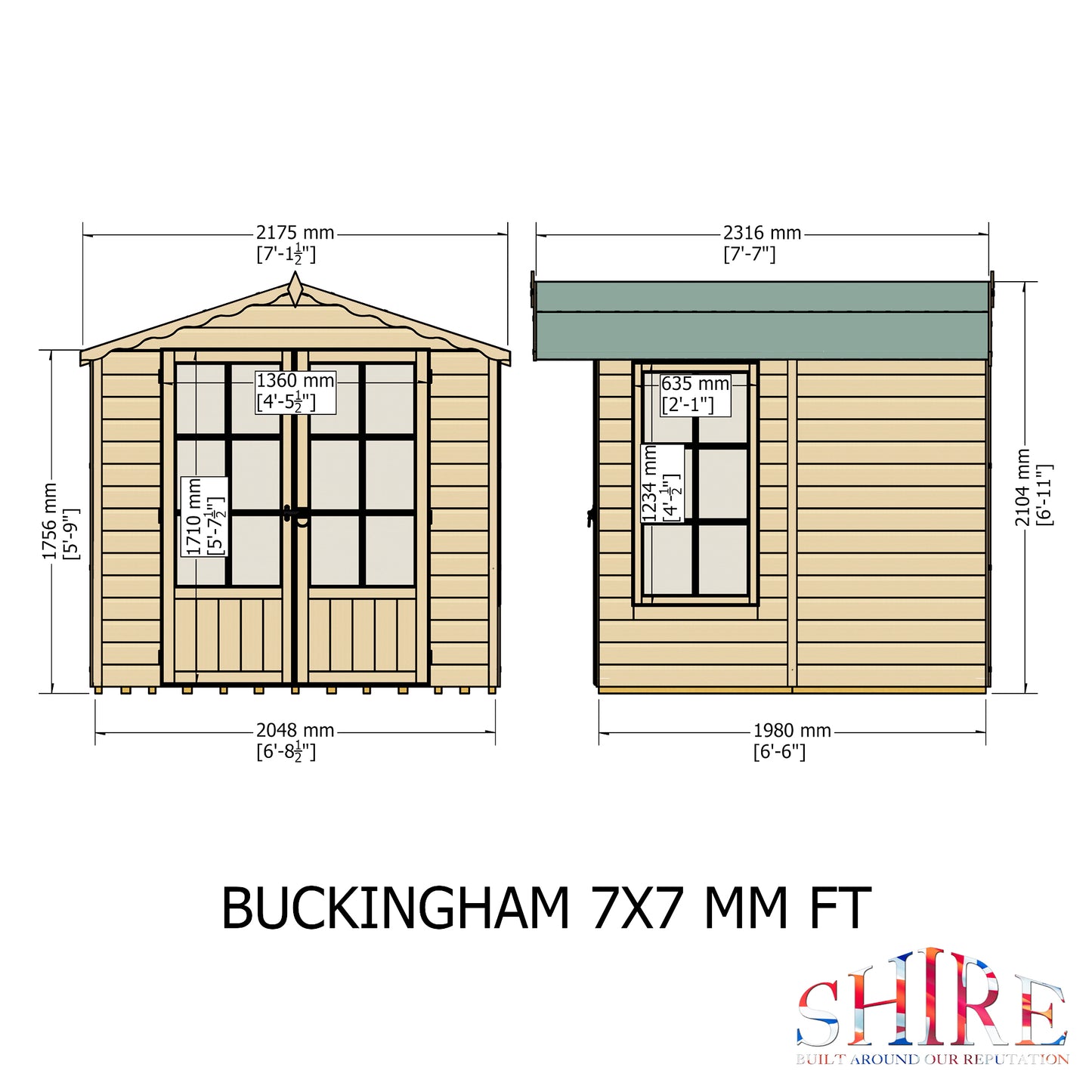 Shire Buckingham 7' x 7' Summer House