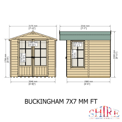 Shire Buckingham 7' x 7' Summer House