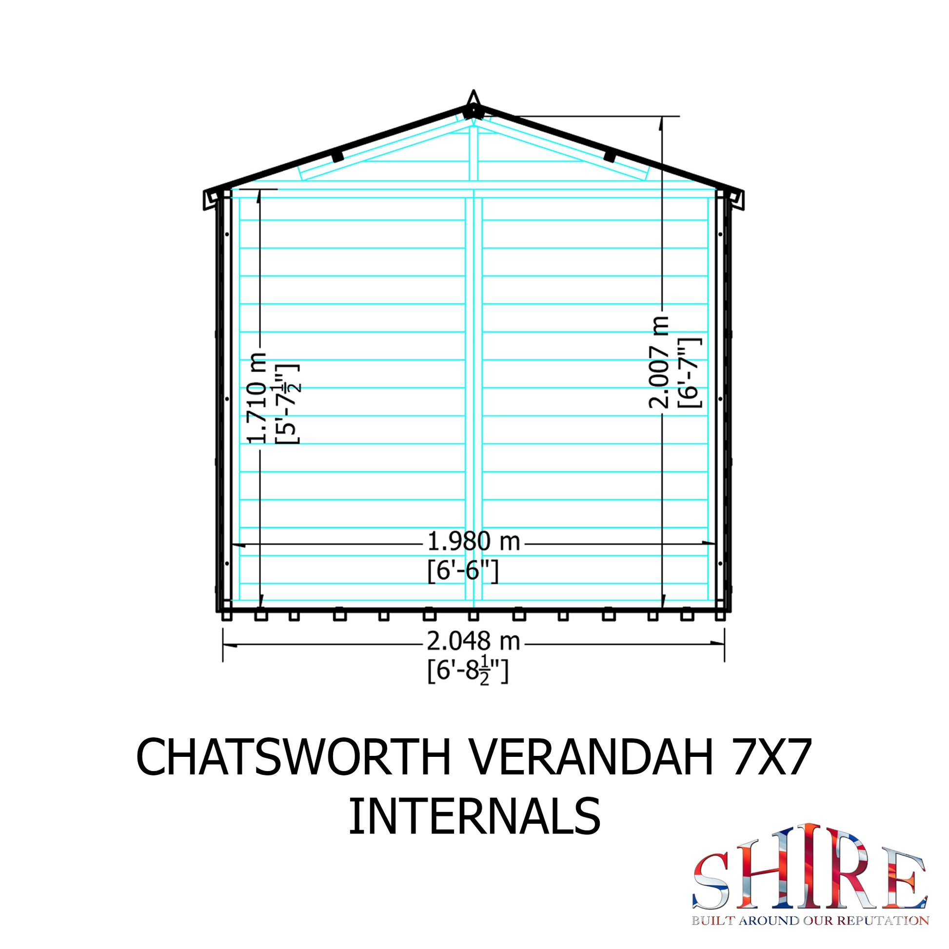 Shire Chatsworth 7' x 7' Summer House