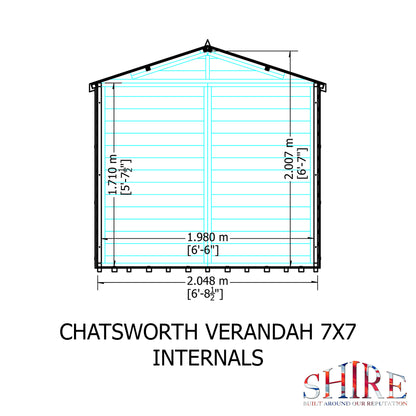 Shire Chatsworth 7' x 7' Summer House