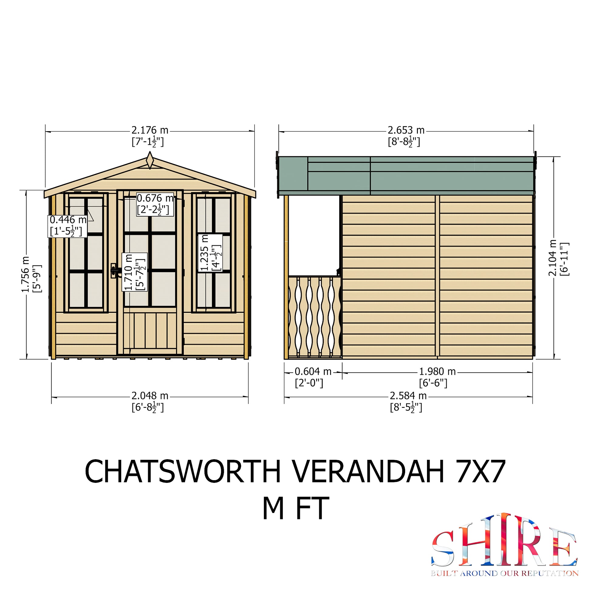 Shire Chatsworth 7' x 7' Summer House