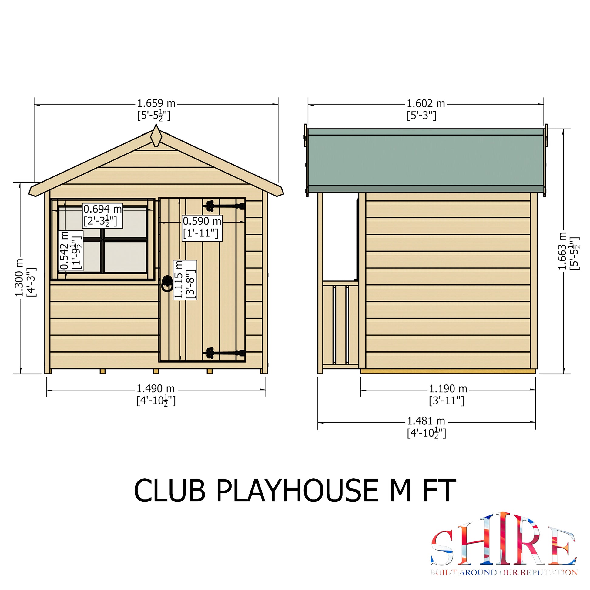 Shire Club 5' x 4' Little House