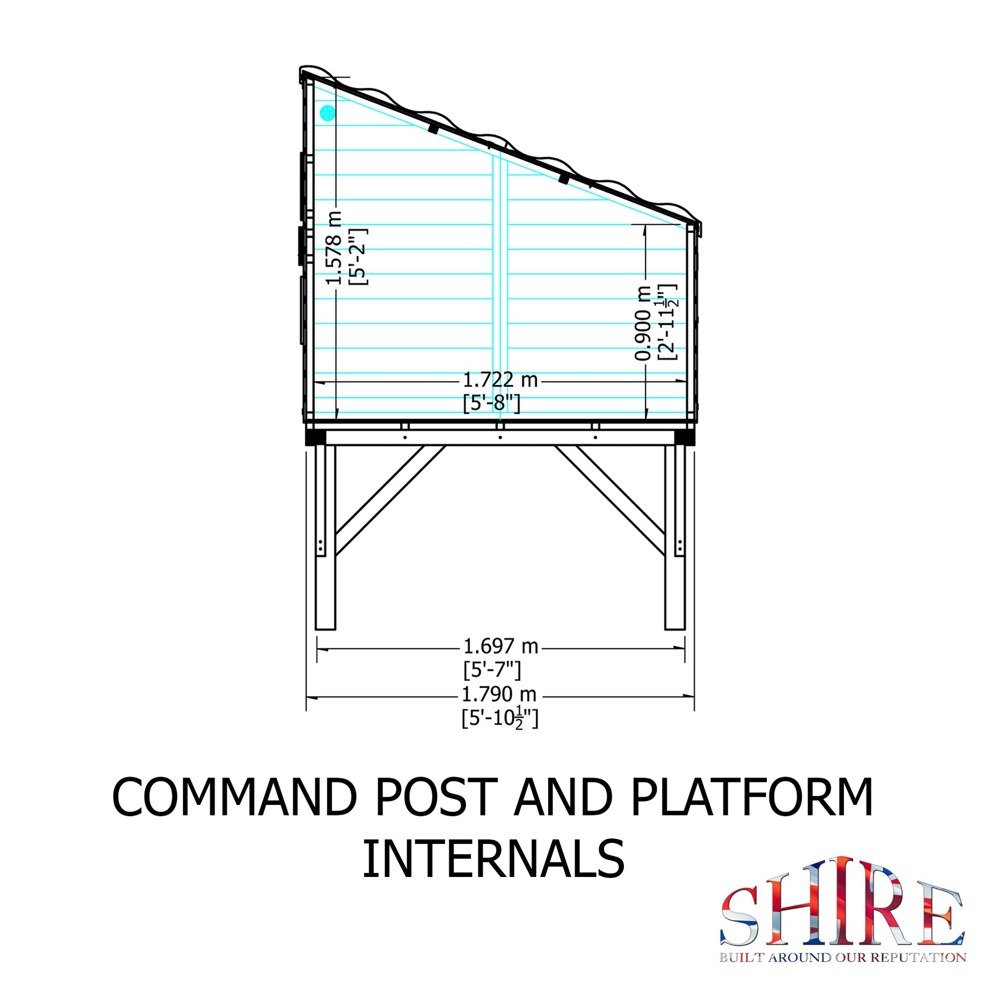 Shire 6' x 4' Command Post Little House