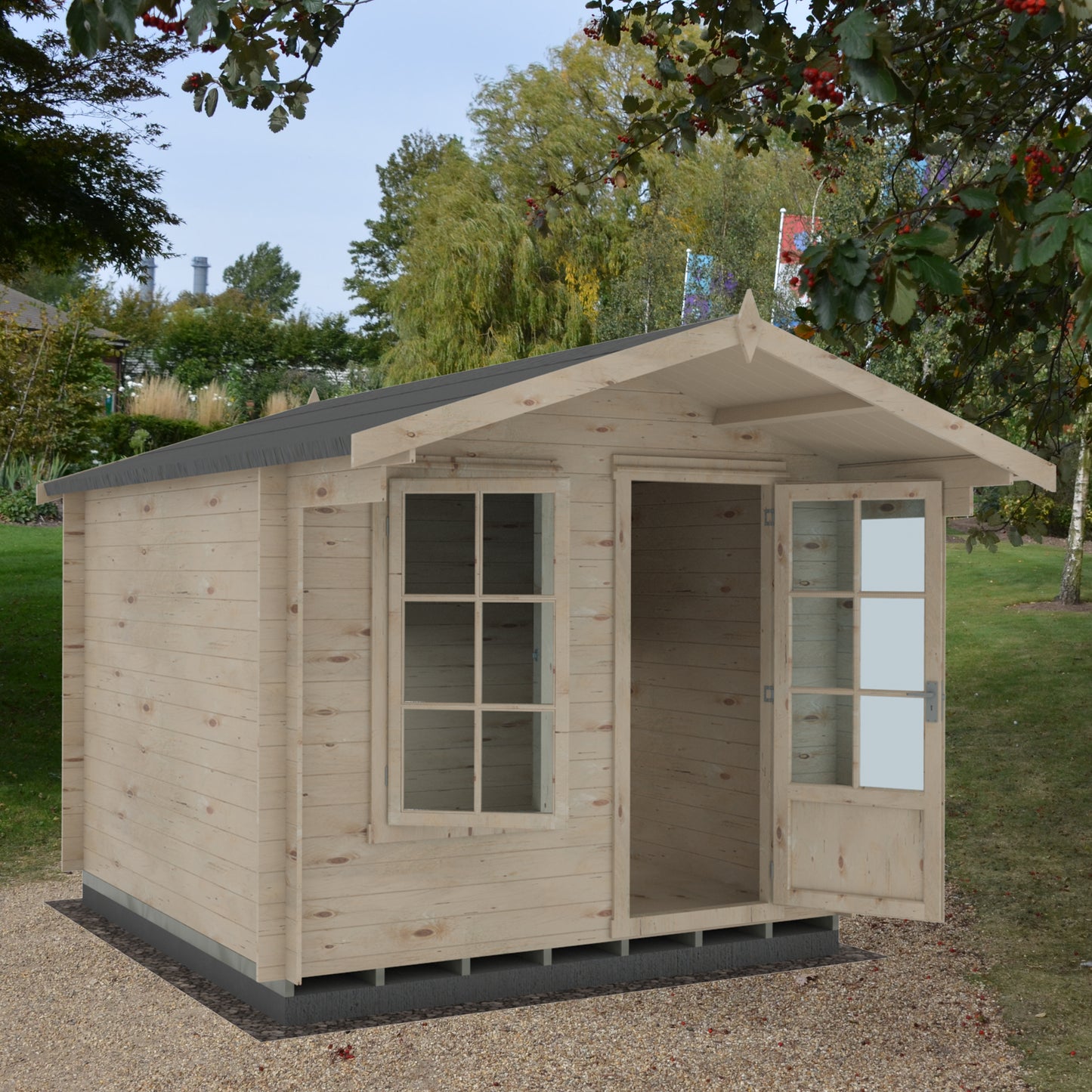 Shire Crinan 9' x 9' ft 19mm Log Cabin