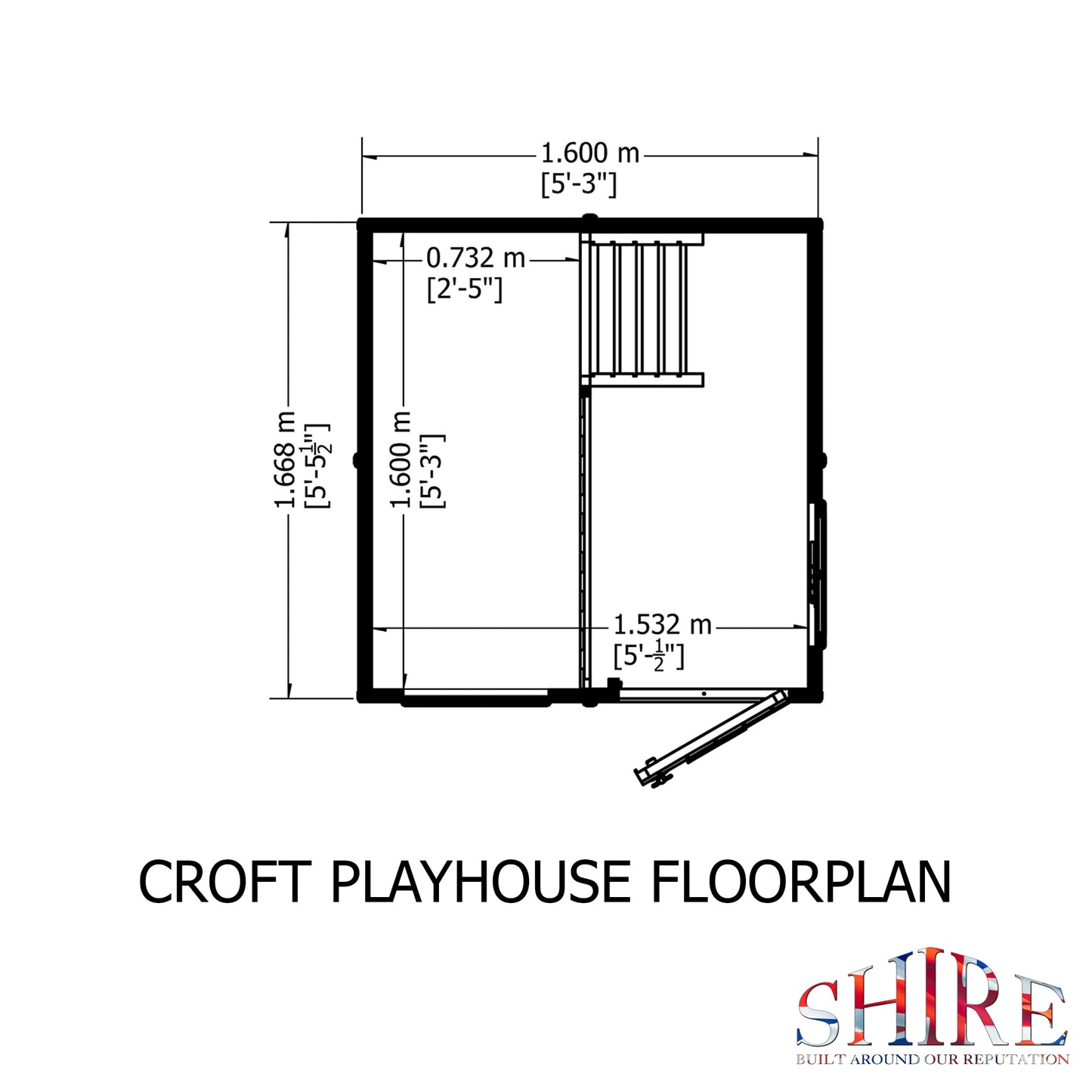 Shire 5' x 5' Croft Little House