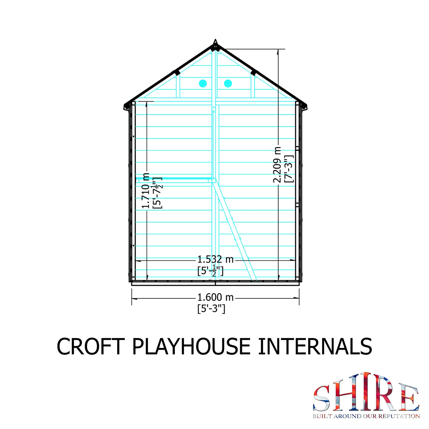 Shire 5' x 5' Croft Little House