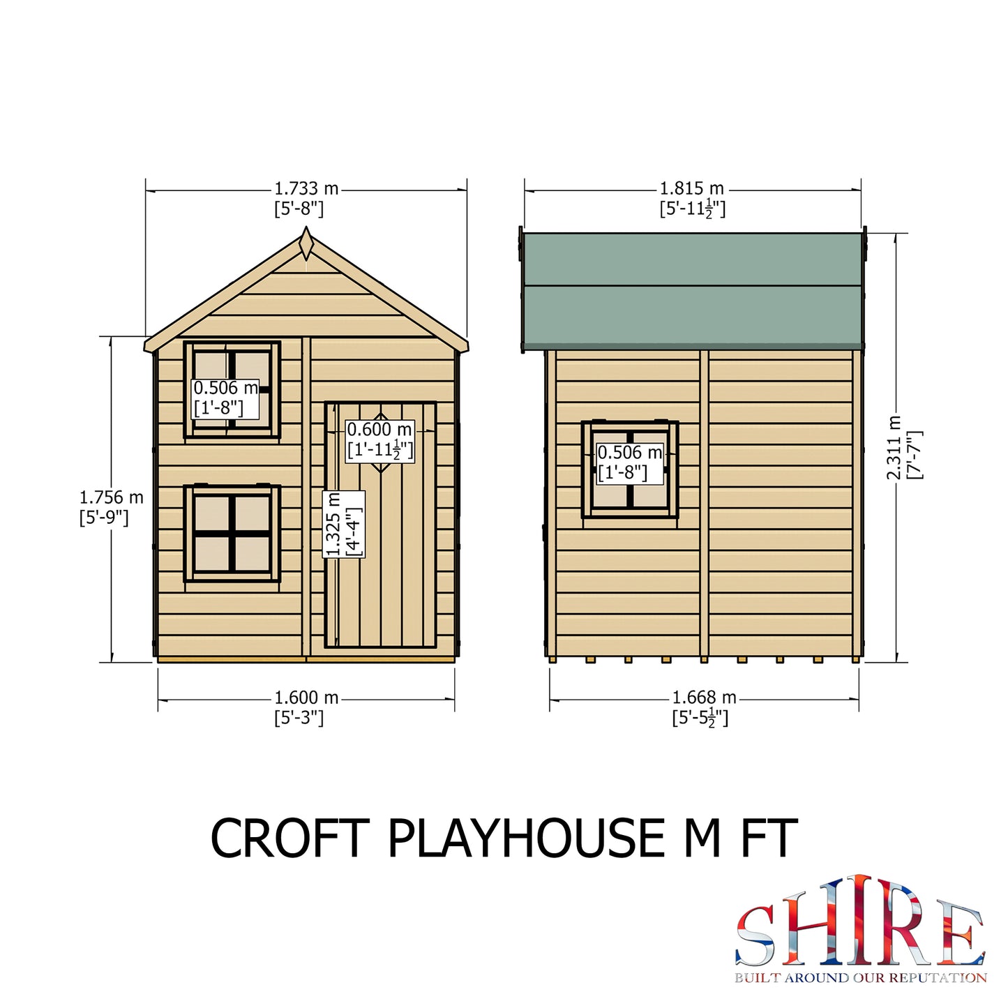 Shire 5' x 5' Croft Little House