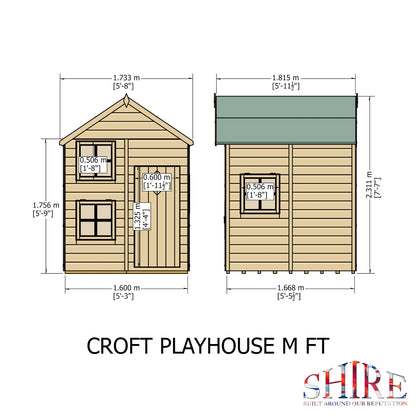 Shire 5' x 5' Croft Little House