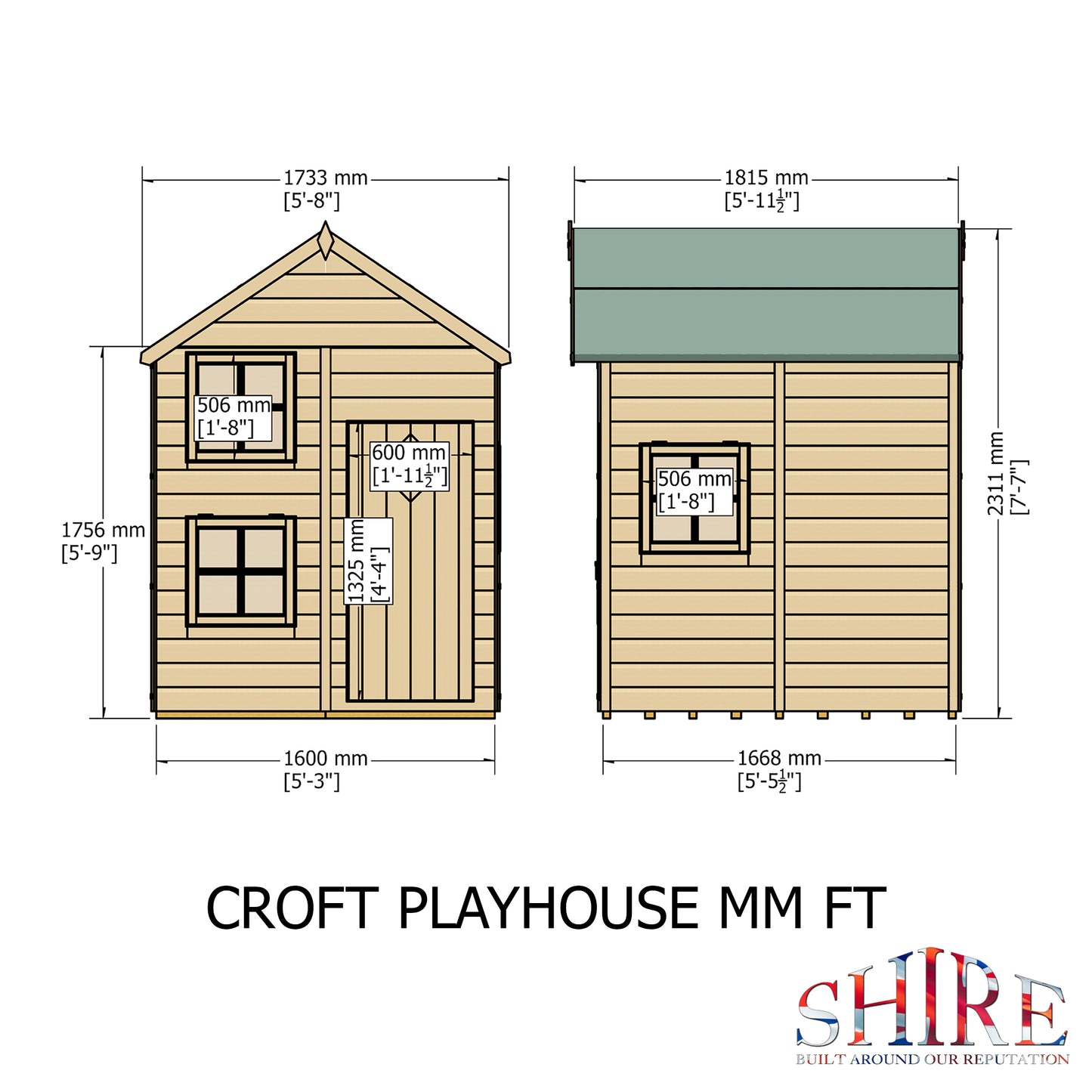 Shire 5' x 5' Croft Little House