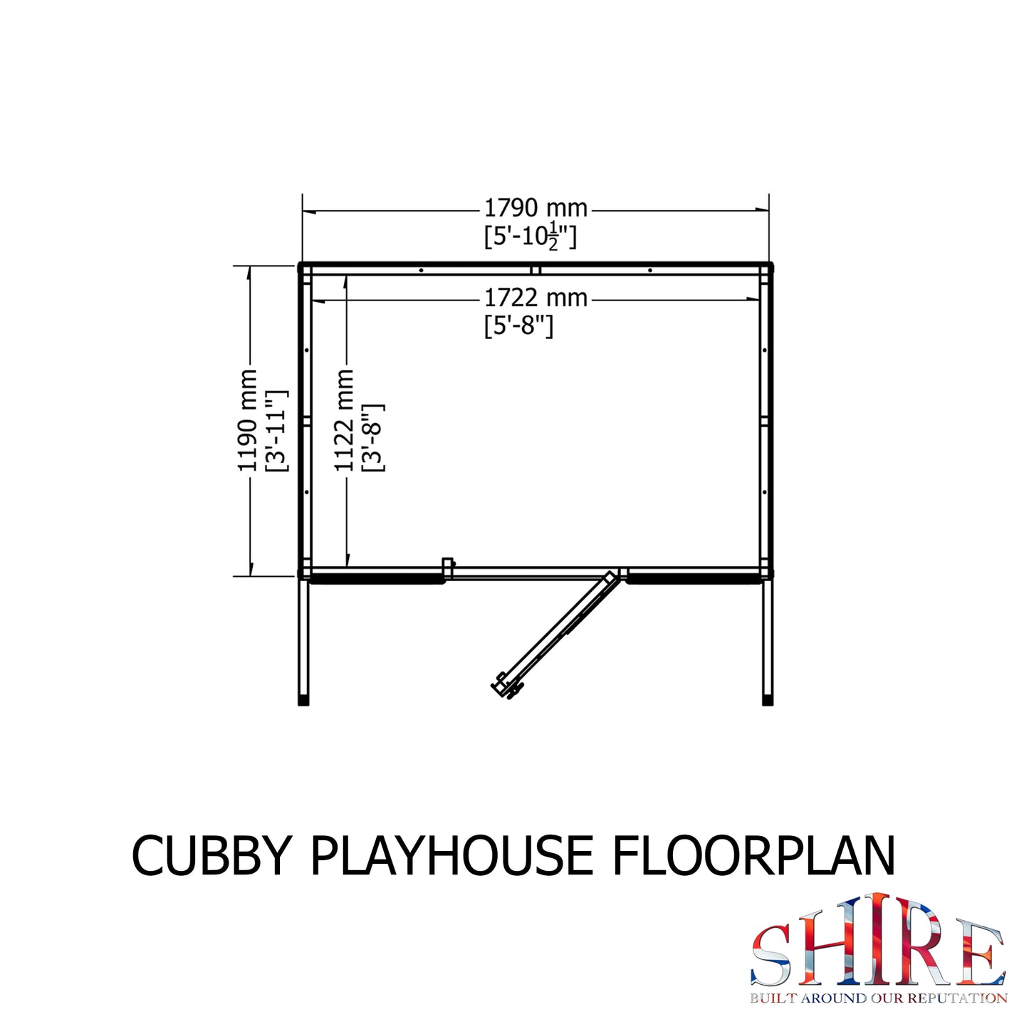 Shire Cubby 6' x 4' Little House