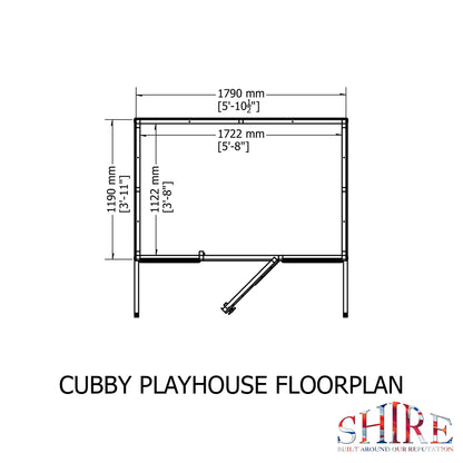 Shire Cubby 6' x 4' Little House