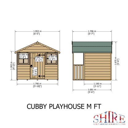 Shire Cubby 6' x 4' Little House