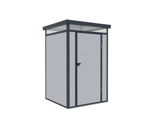 Lotus Curo Pent Plastic Shed - 4x4 Grey