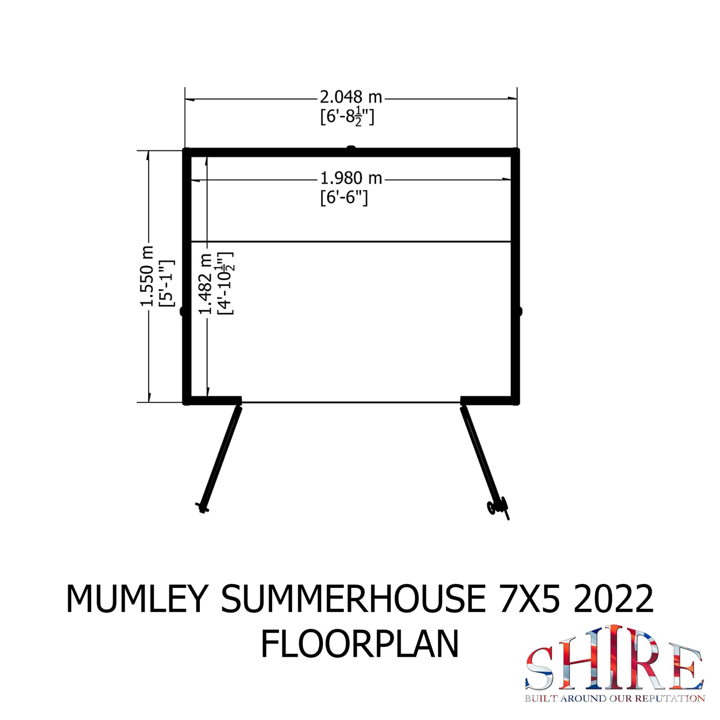 Shire Mumley 7' x 5' Pressure Treated Summer House