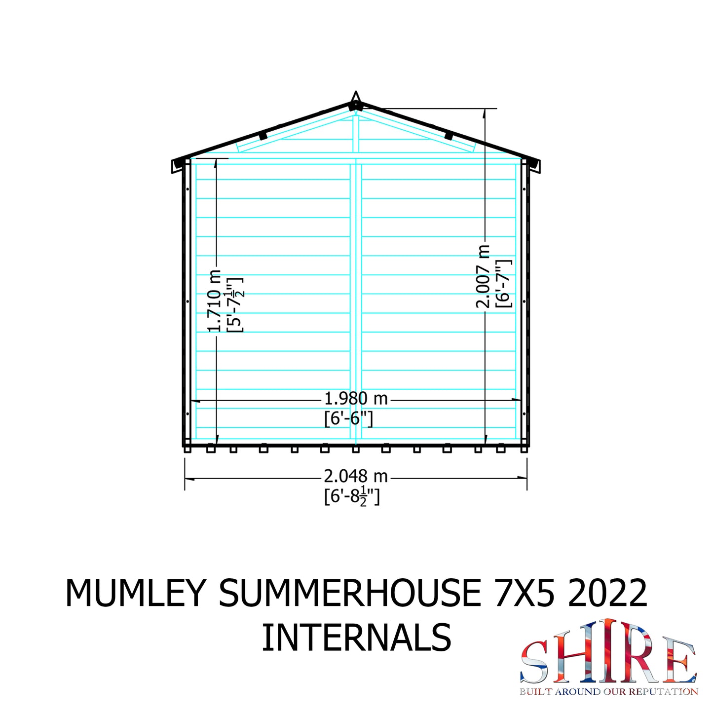 Shire Mumley 7' x 5' Pressure Treated Summer House