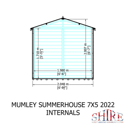 Shire Mumley 7' x 5' Pressure Treated Summer House