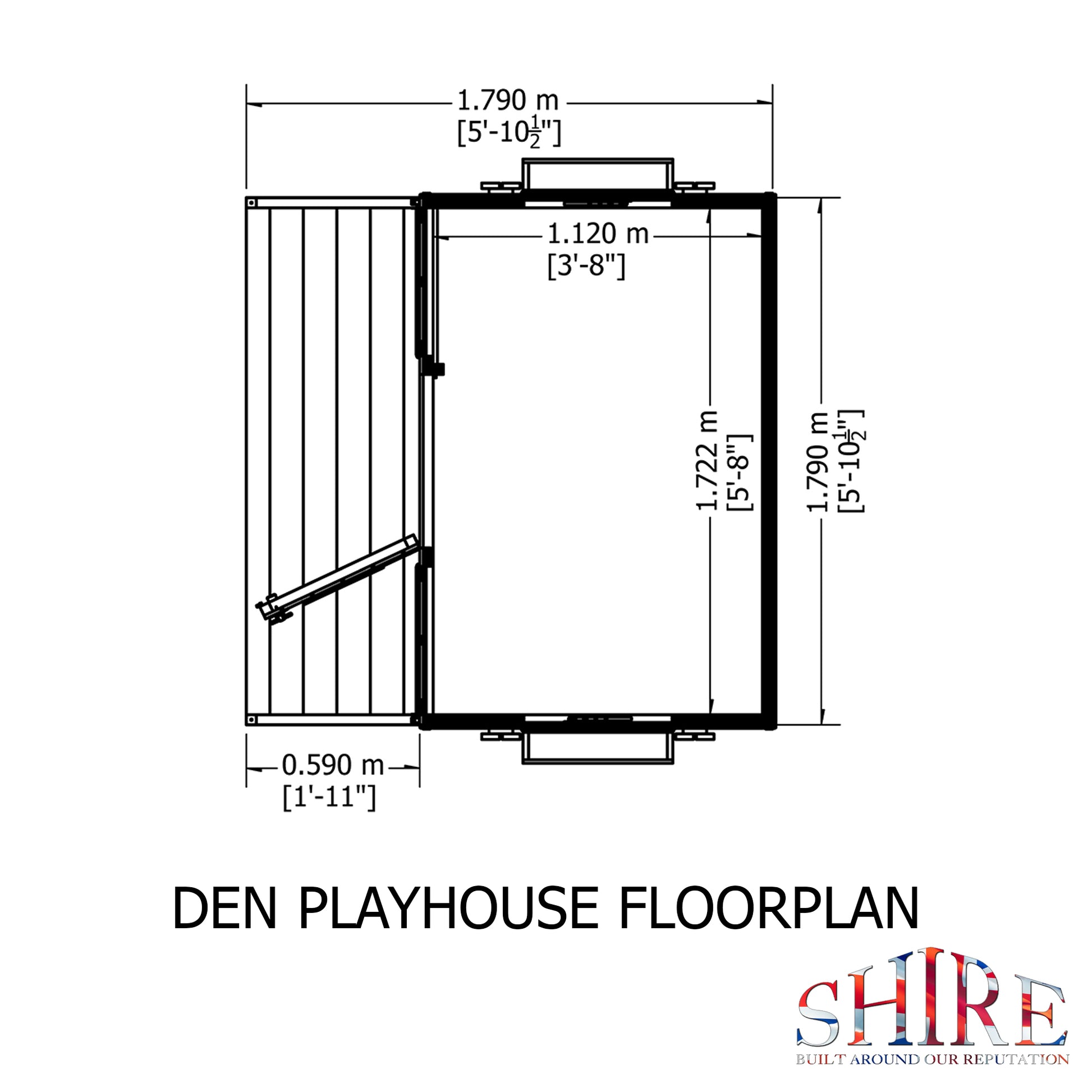 Shire Den 6' x 6' Little House