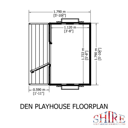 Shire Den 6' x 6' Little House